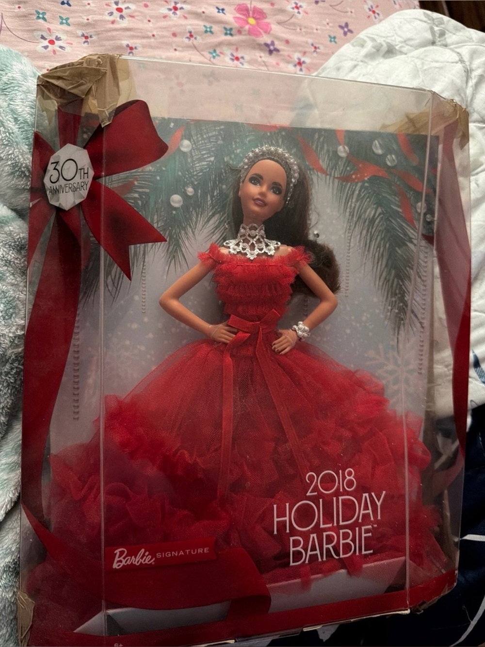 Signature 2018 Holiday Barbie Doll - Red RARE